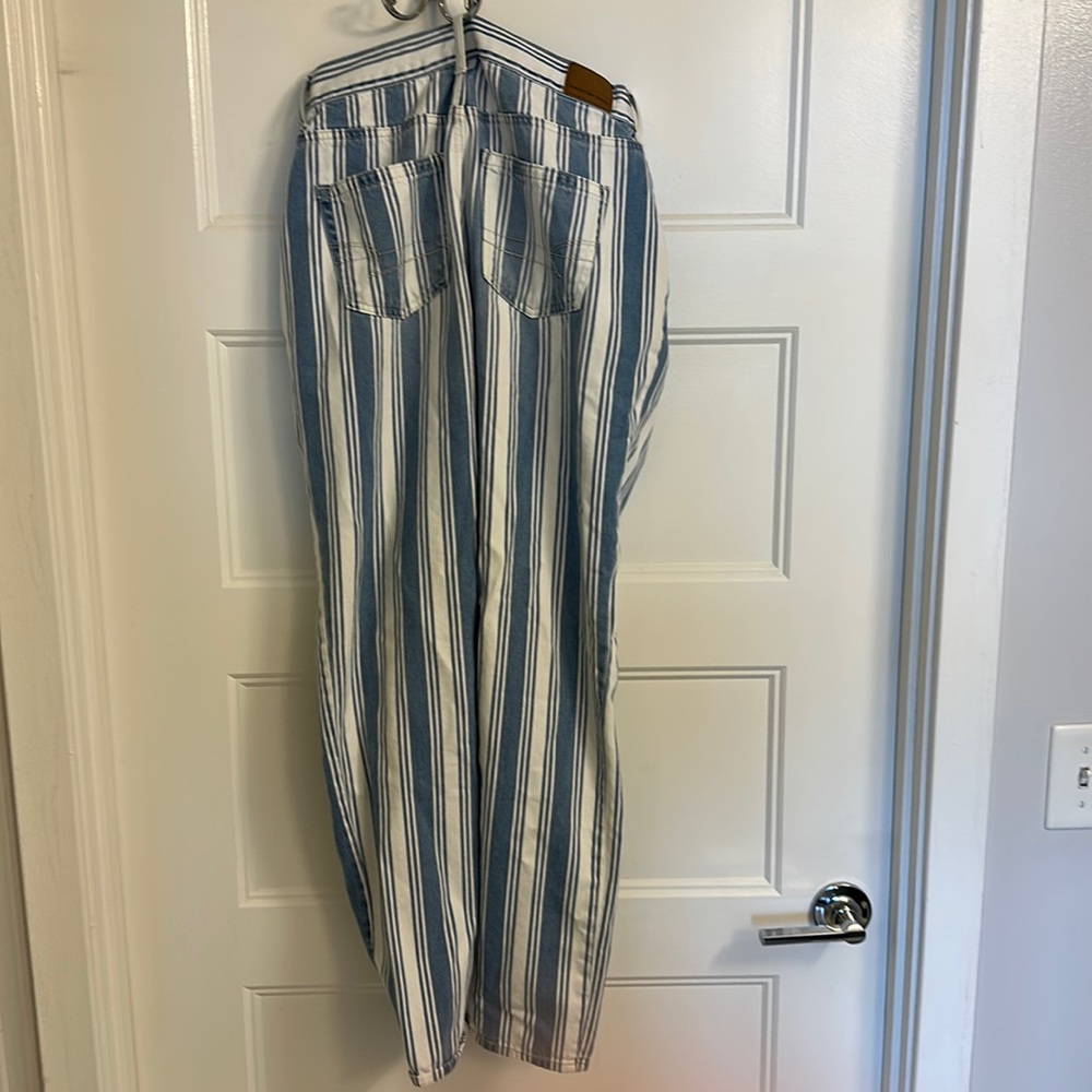 Striped mom jean!